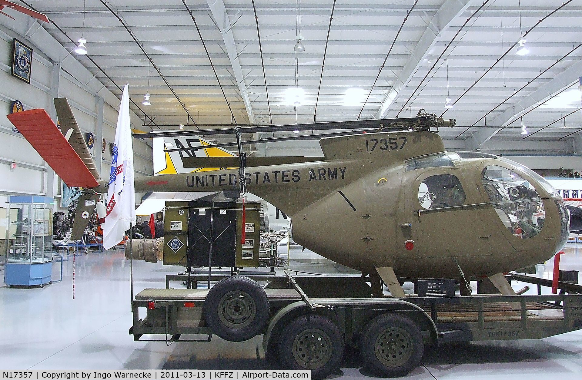 N17357, Hughes OH-6A Cayuse C/N 1317, Hughes OH-6A Cayuse at the CAF Arizona Wing Museum, Mesa AZ