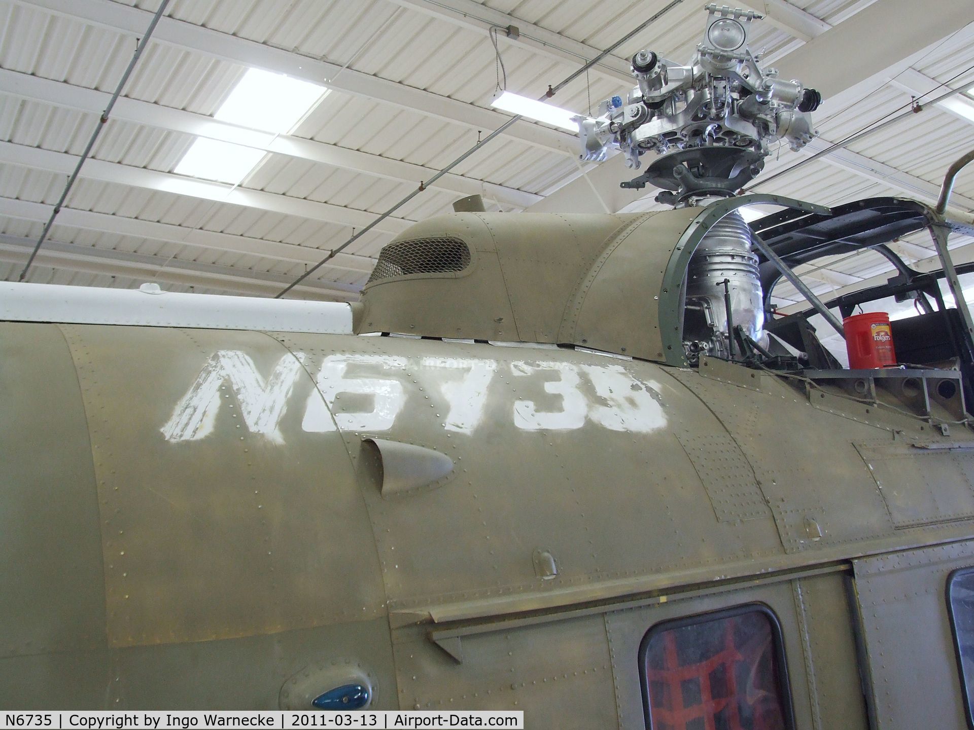 N6735, 1971 Sikorsky UH-19D Chickasaw C/N 54-1416, Sikorsky UH-19D Chickasaw  at the CAF Arizona Wing Museum, Mesa AZ