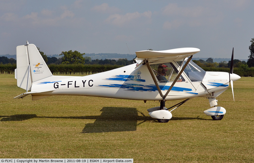 G-FLYC, 2005 Comco Ikarus C42 FB100 C/N 0503-6656, SHOT AT HEADCORN