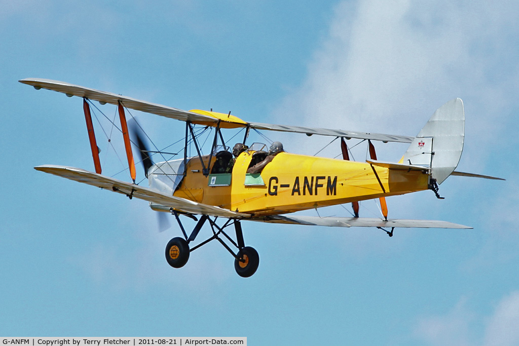 G-ANFM, 1941 De Havilland DH-82A Tiger Moth II C/N 83604, Participant at the 80th Anniversary De Havilland Moth Club International Rally at Belvoir Castle , United Kingdom