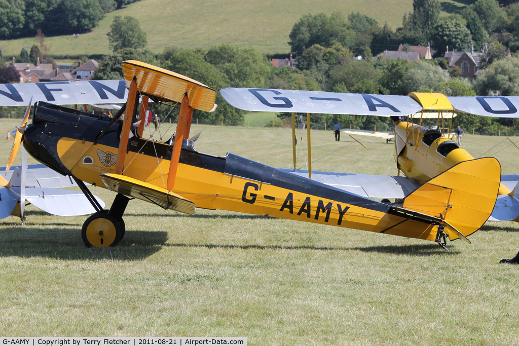 G-AAMY, 1929 Moth Aircraft DH-60M Gipsy Moth C/N 86, Participant at the 80th Anniversary De Havilland Moth Club International Rally at Belvoir Castle , United Kingdom