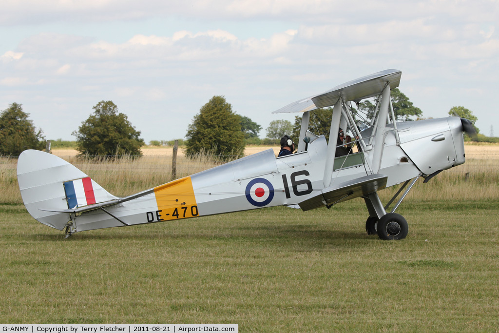 G-ANMY, 1942 De Havilland DH-82A Tiger Moth II C/N 85466, Participant at the 80th Anniversary De Havilland Moth Club International Rally at Belvoir Castle , United Kingdom