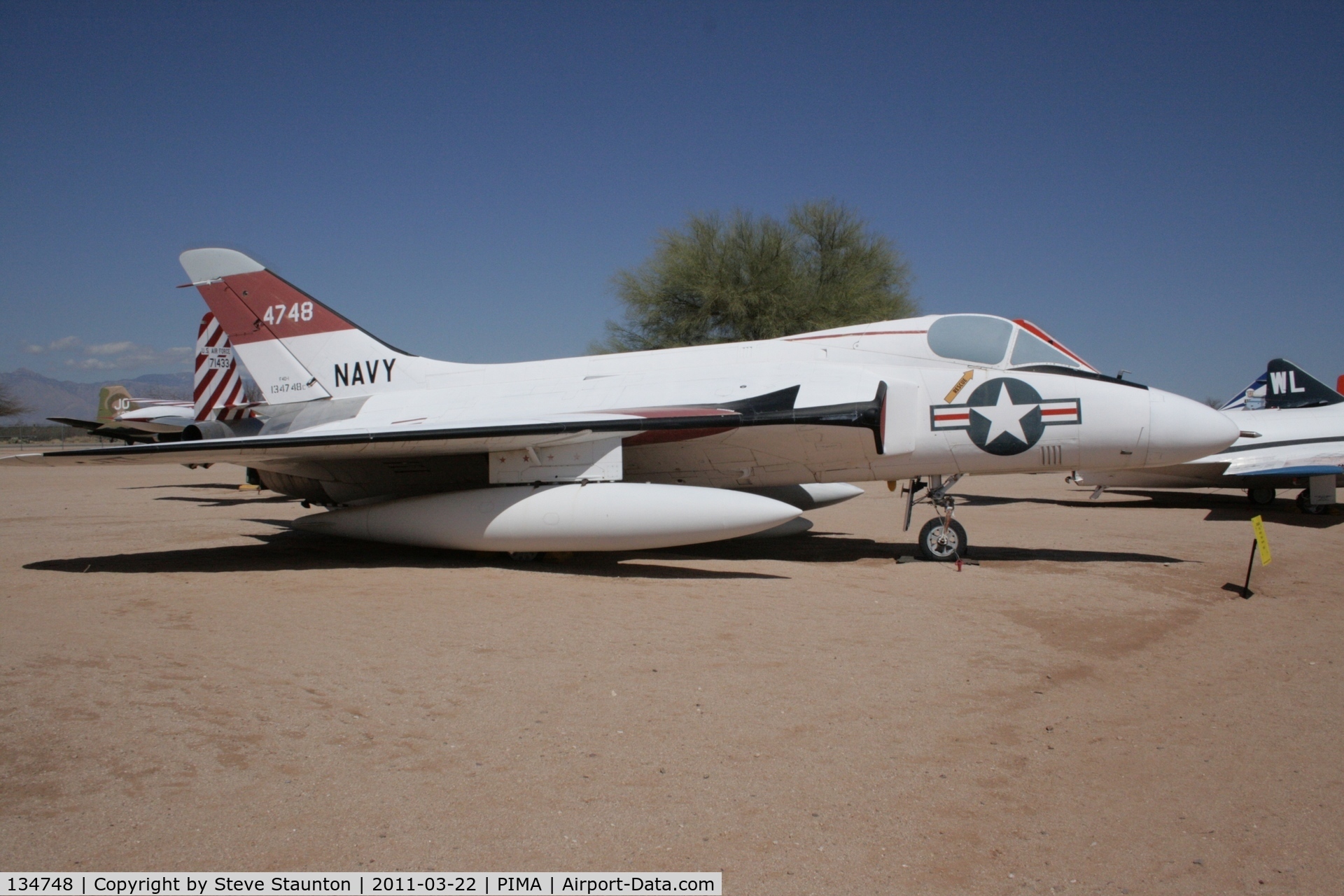 134748, Douglas F-6A Skyray C/N 10342, Taken at Pima Air and Space Museum, in March 2011 whilst on an Aeroprint Aviation tour
