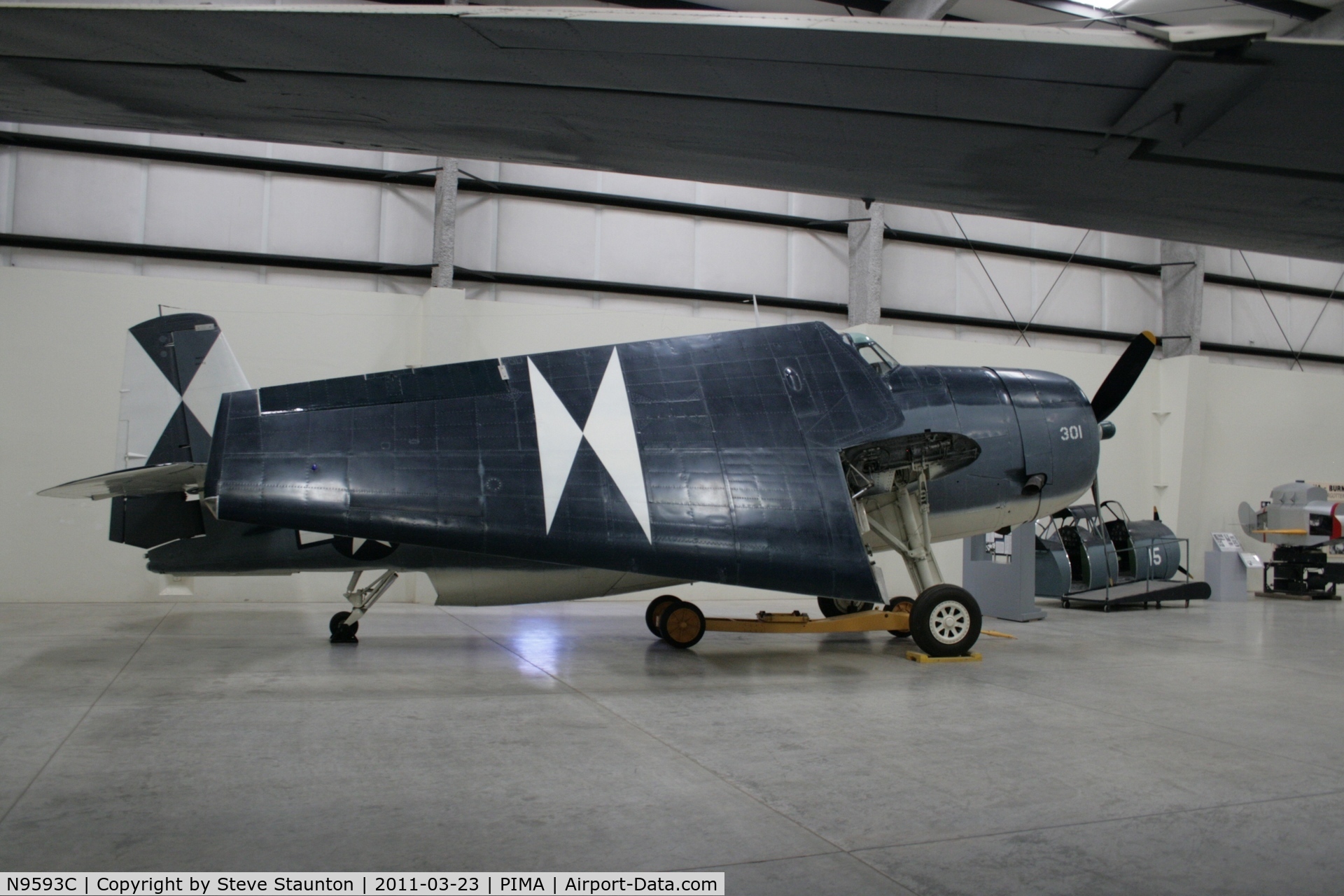 N9593C, Grumman TBM-3 Avenger C/N 69472/2211, Taken at Pima Air and Space Museum, in March 2011 whilst on an Aeroprint Aviation tour