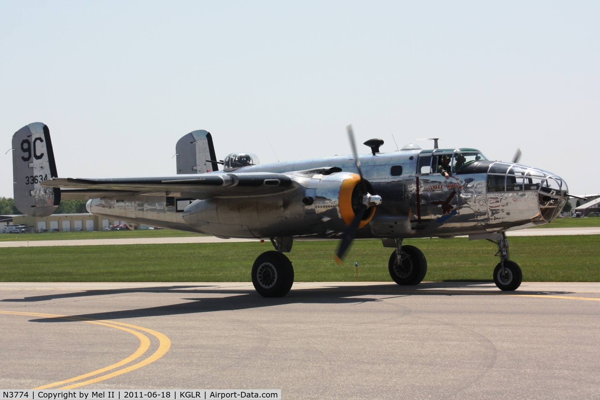 N3774, 1943 North American B-25D Mitchell C/N 100-23960, Yankee Warrior at 2011 Wings Over Gaylord Air Show