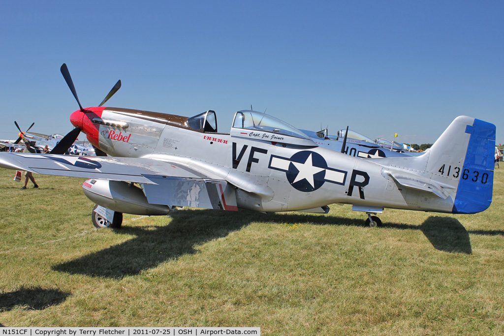 N151CF, 1944 North American P-51D Mustang C/N 44-84933N, 1944 North American/aero Classics P-51D, ex USAF 44-84933N  c/n 124-44789 at 2011 Oshkosh