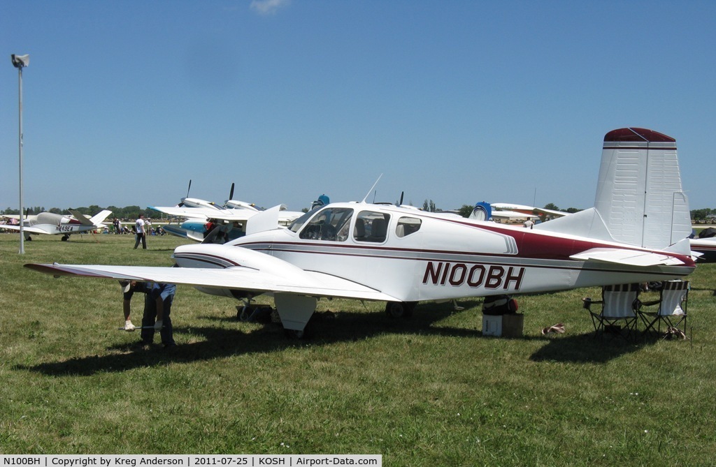 N100BH, 1958 Beech 95 Travel Air C/N TD-130, EAA AirVenture 2011