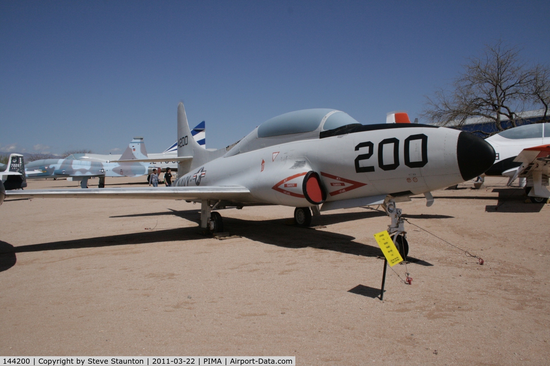 144200, 1957 Lockheed T-1A Seastar C/N 1080-1104, Taken at Pima Air and Space Museum, in March 2011 whilst on an Aeroprint Aviation tour
