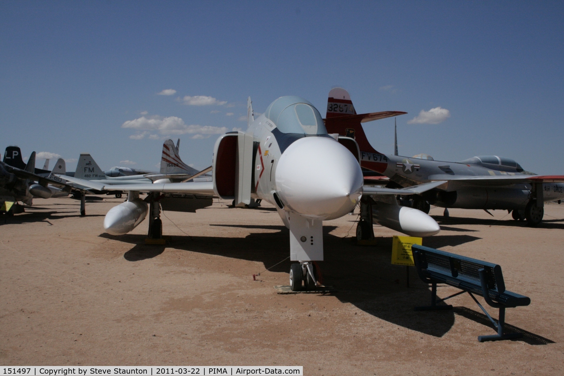 151497, 1964 McDonnell YF-4J Phantom II C/N 655, Taken at Pima Air and Space Museum, in March 2011 whilst on an Aeroprint Aviation tour