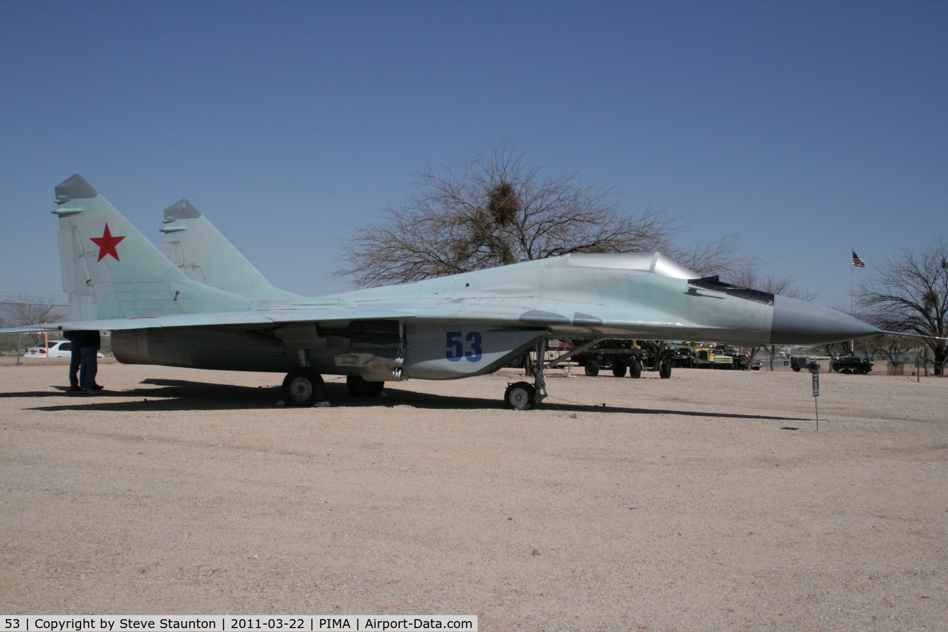 53, Mikoyan-Gurevich MiG-29 C/N 2960516766, Taken at Pima Air and Space Museum, in March 2011 whilst on an Aeroprint Aviation tour