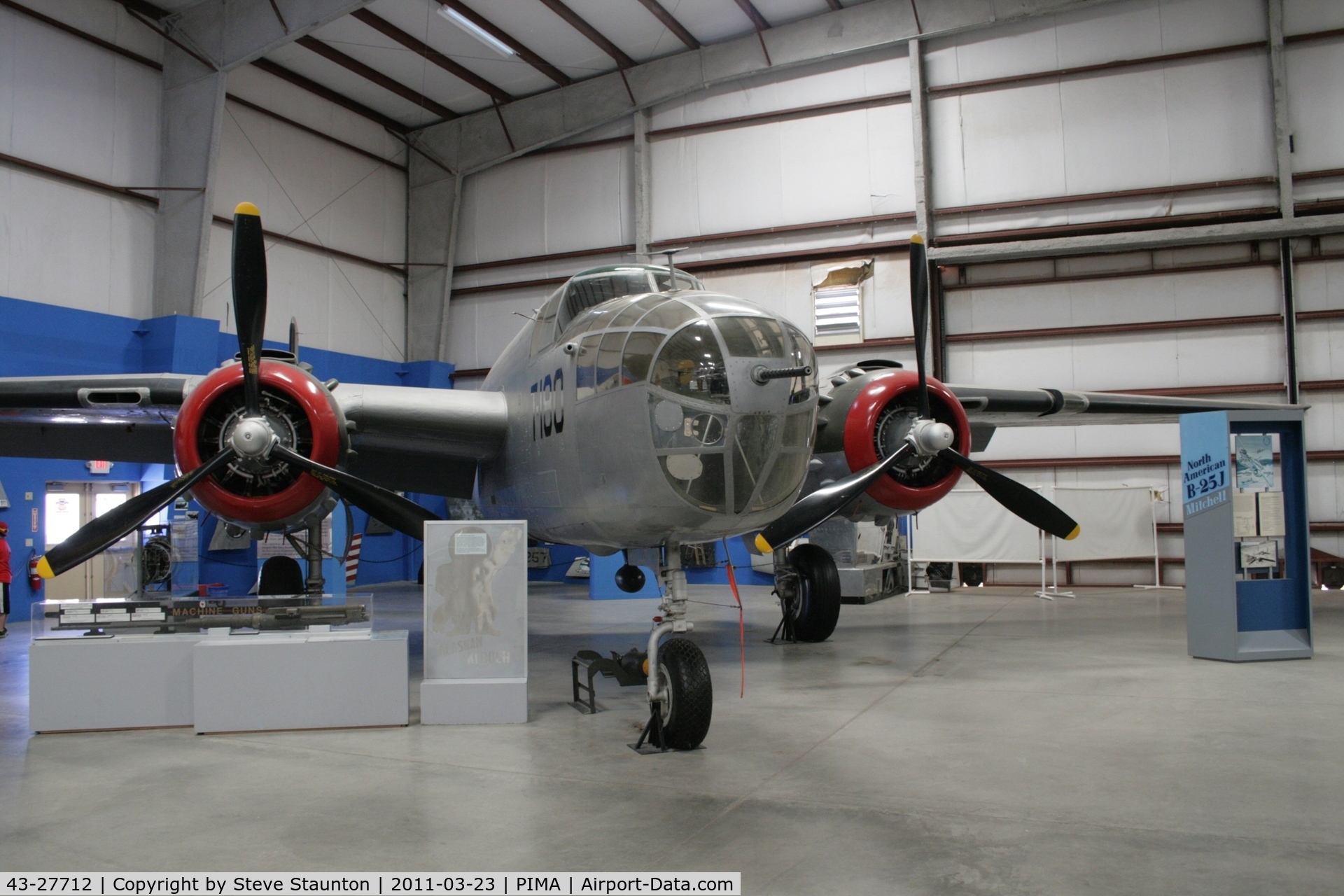 43-27712, North American TB-25N Mitchell C/N 108-34725, Taken at Pima Air and Space Museum, in March 2011 whilst on an Aeroprint Aviation tour