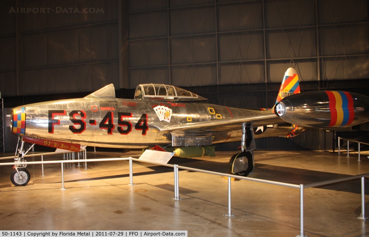 50-1143, 1950 Republic F-84E-20-RE Thunderjet C/N Not found 50-1143, F-84E Thunderjet
