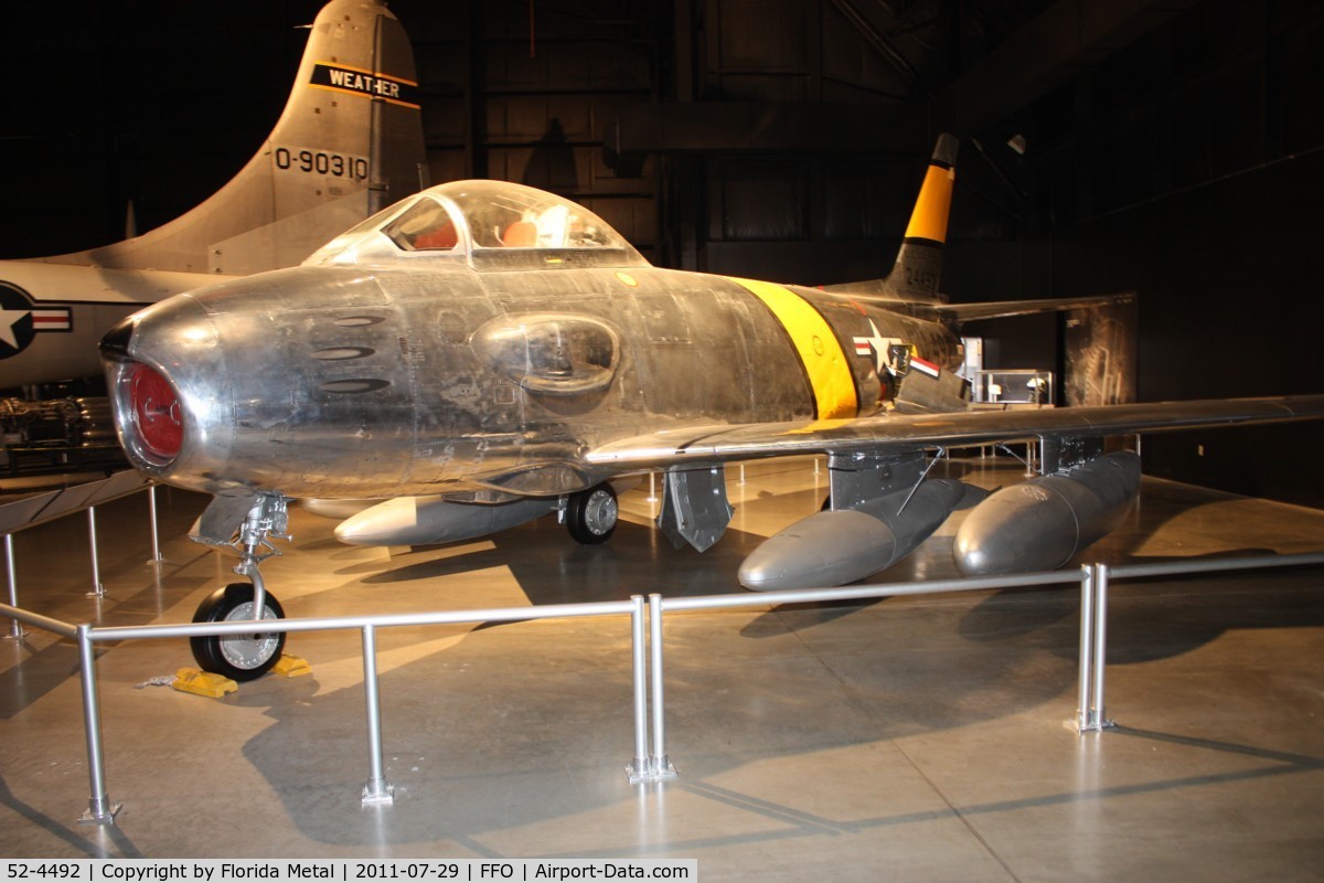 52-4492, 1952 North American RF-86F-30-NA Sabre C/N 191-88, RF-86F