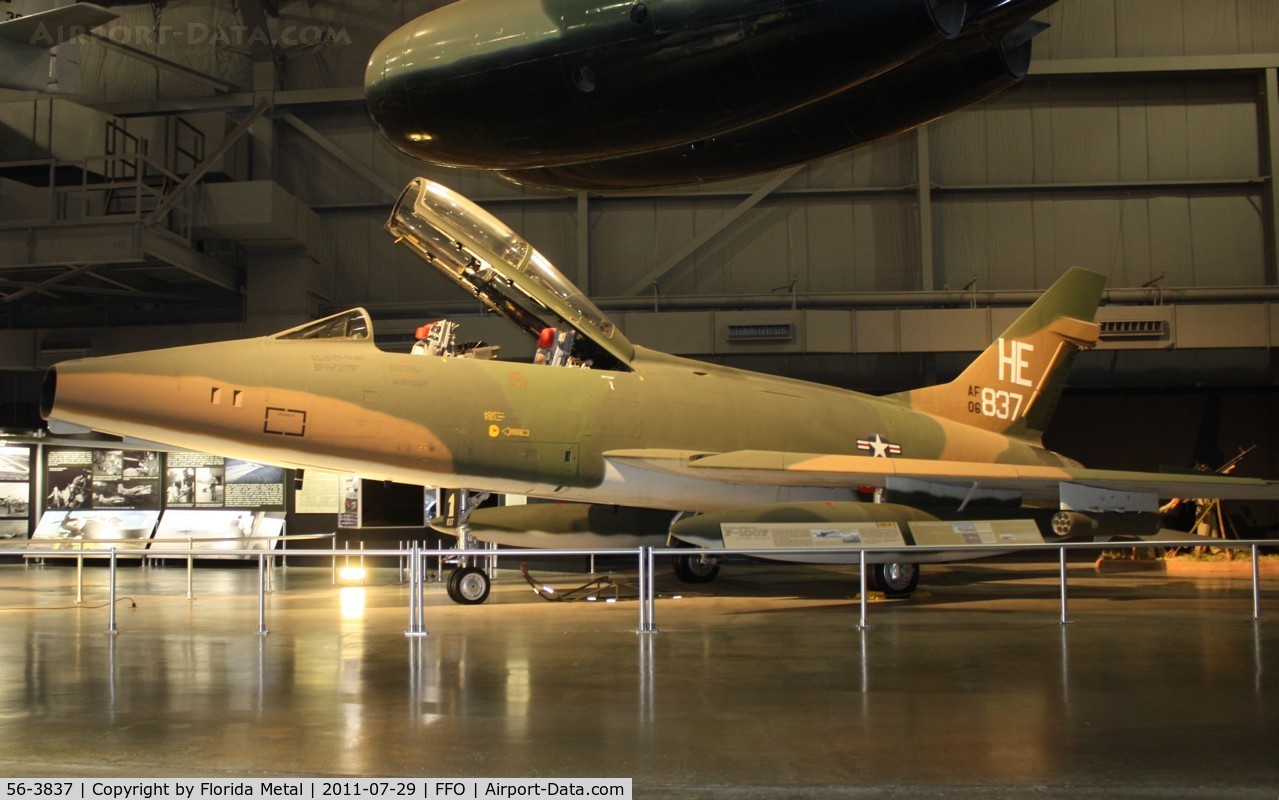 56-3837, 1958 North American F-100F Super Sabre C/N 243-113, F-100F