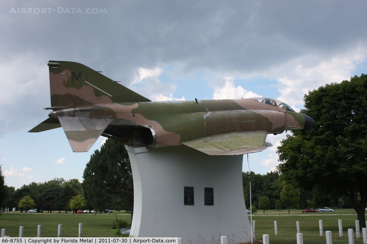 66-8755, 1966 McDonnell F-4D Phantom II C/N 2586, F-4D on post Freedom Hill Park Sterling Heights MI