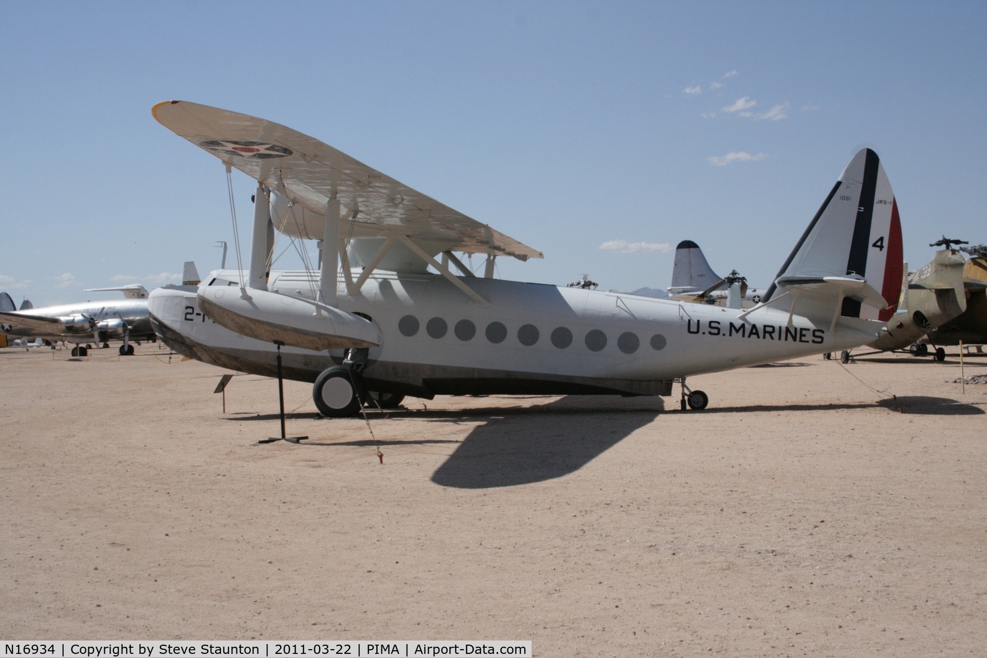 N16934, 1936 Sikorsky S-43 C/N 4325, Taken at Pima Air and Space Museum, in March 2011 whilst on an Aeroprint Aviation tour