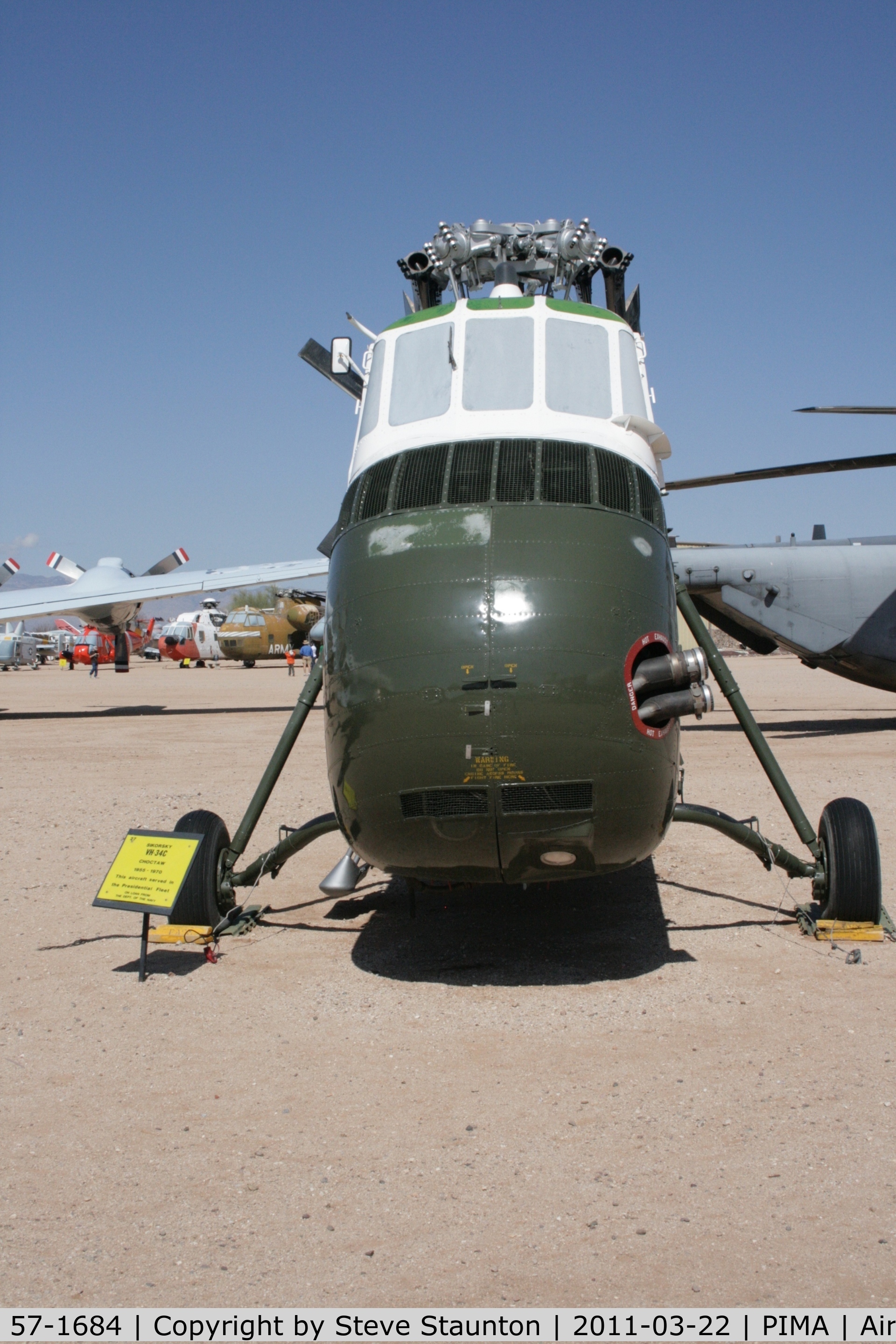 57-1684, 1957 Sikorsky VH-34D Choctaw C/N 58-790, Taken at Pima Air and Space Museum, in March 2011 whilst on an Aeroprint Aviation tour