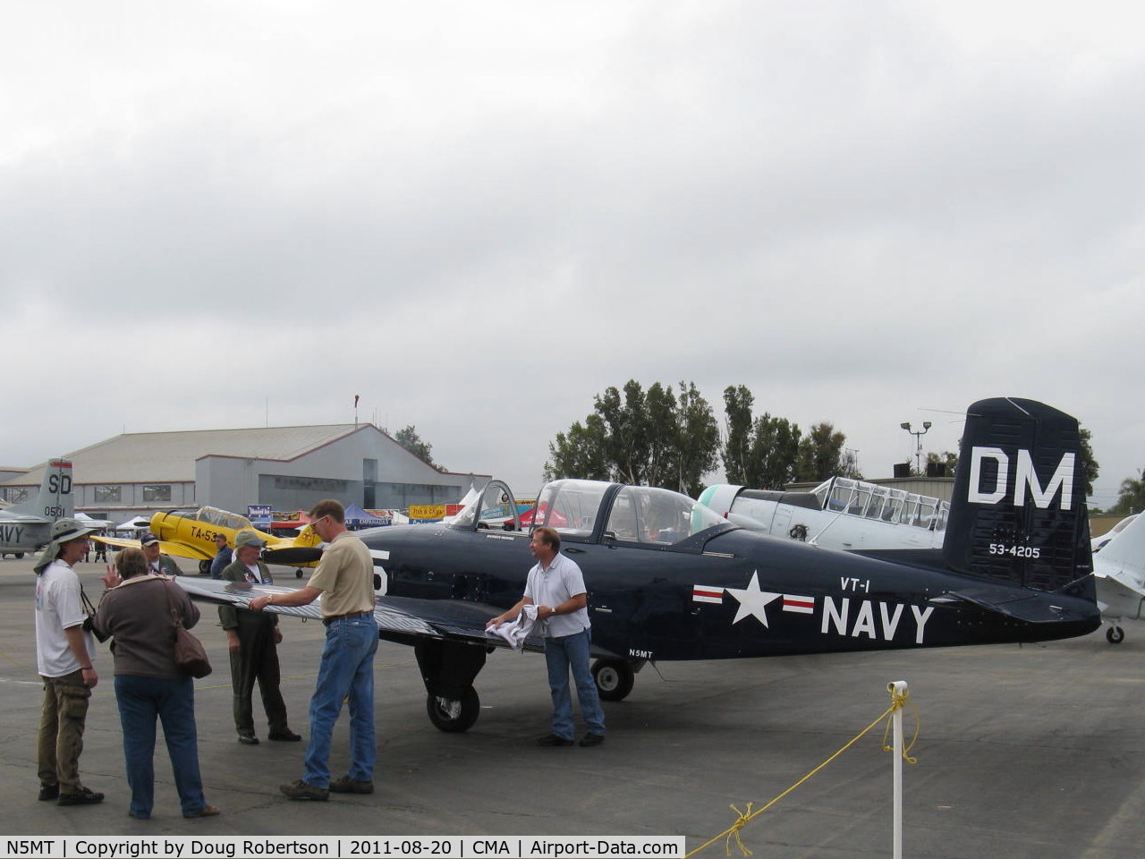 N5MT, 1953 Beech T-34A (A45) Mentor Mentor C/N G-305, 1953 Beech A45 as T-34B MENTOR, Continental O-470-13 225 Hp