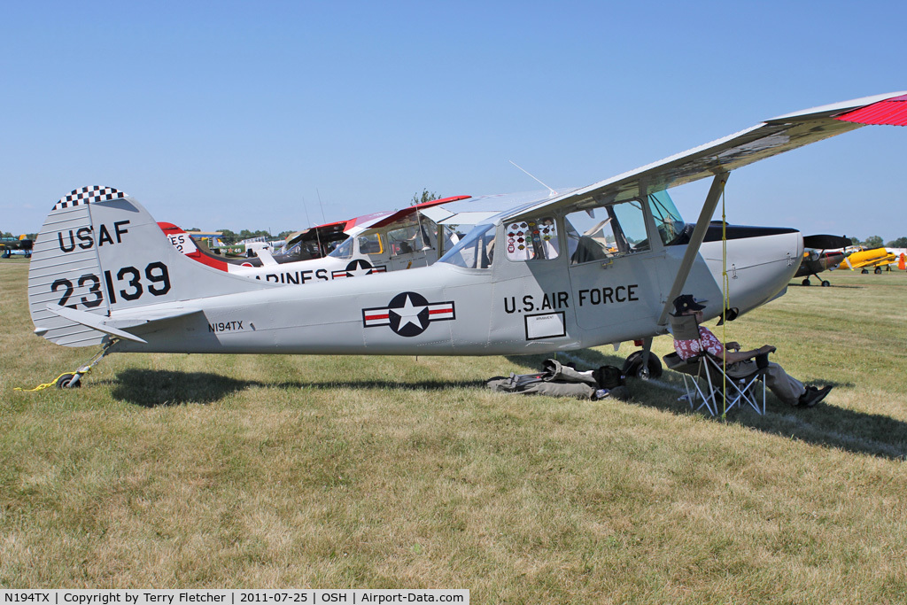 N194TX, 1951 Cessna 0-1A C/N 23139, 1951 Cessna 0-1A, c/n: 23139 at 2011 Oshkosh