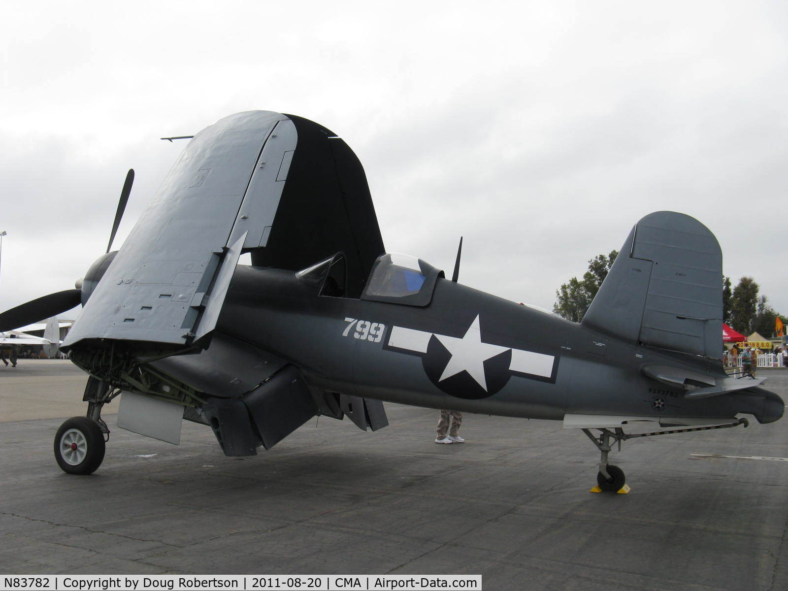 N83782, 1942 Vought F4U-1 Corsair C/N 3884 (Bu 17799), 1942 Chance Vought/Maloney F4U-1A CORSAIR, P&W R-2800 Double Wasp 2,450 Hp