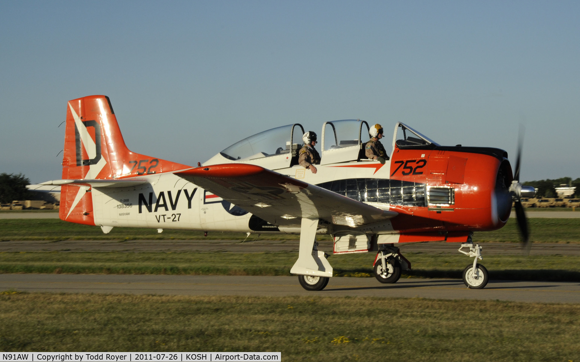 N91AW, North American T-28B Trojan C/N 200-427 (138356), AIRVENTURE 2011
