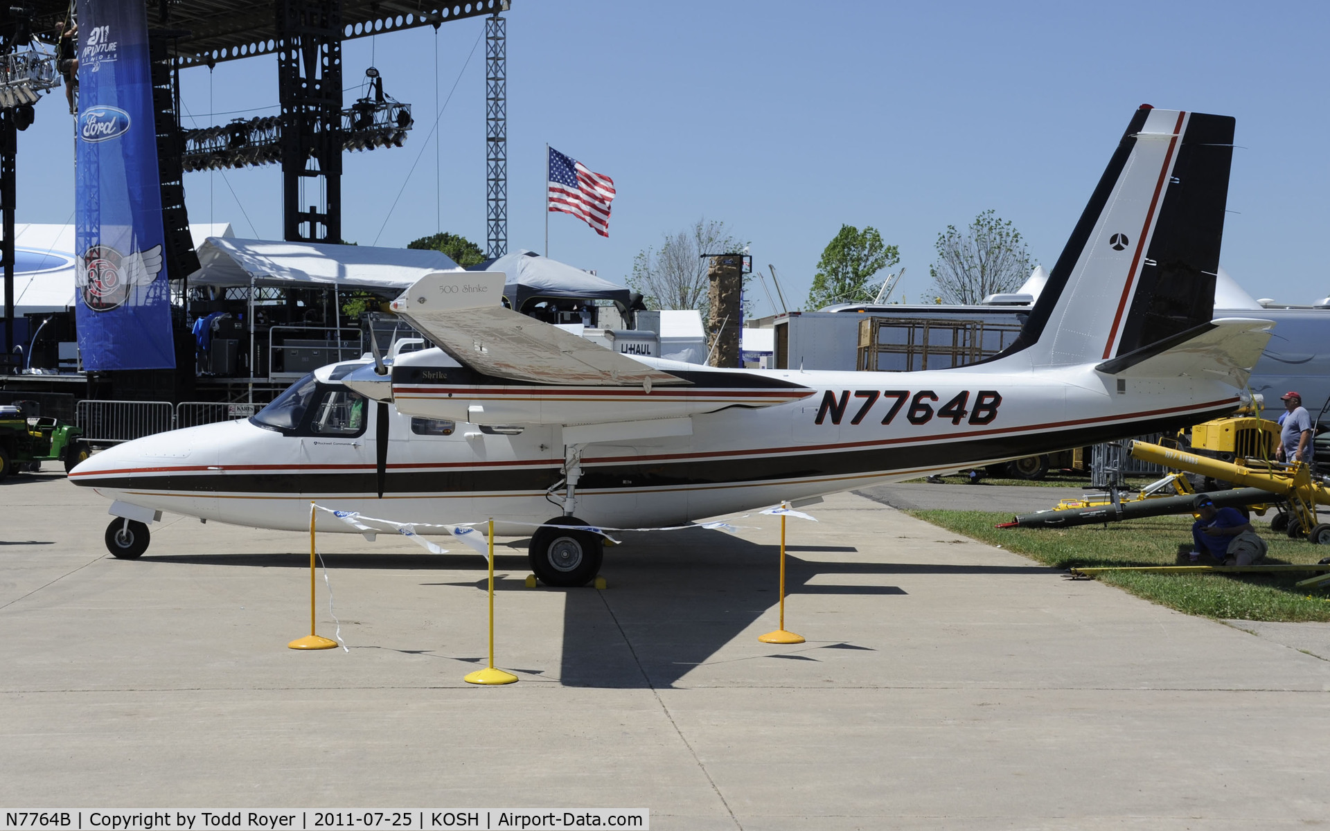 N7764B, 1975 Rockwell International 500-S C/N 3235, AIRVENTURE 2011