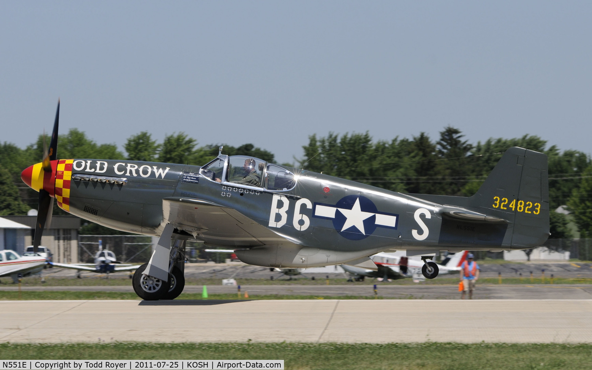 N551E, 1943 North American P-51B-1NA Mustang C/N 102-24700, AIRVENTURE 2011