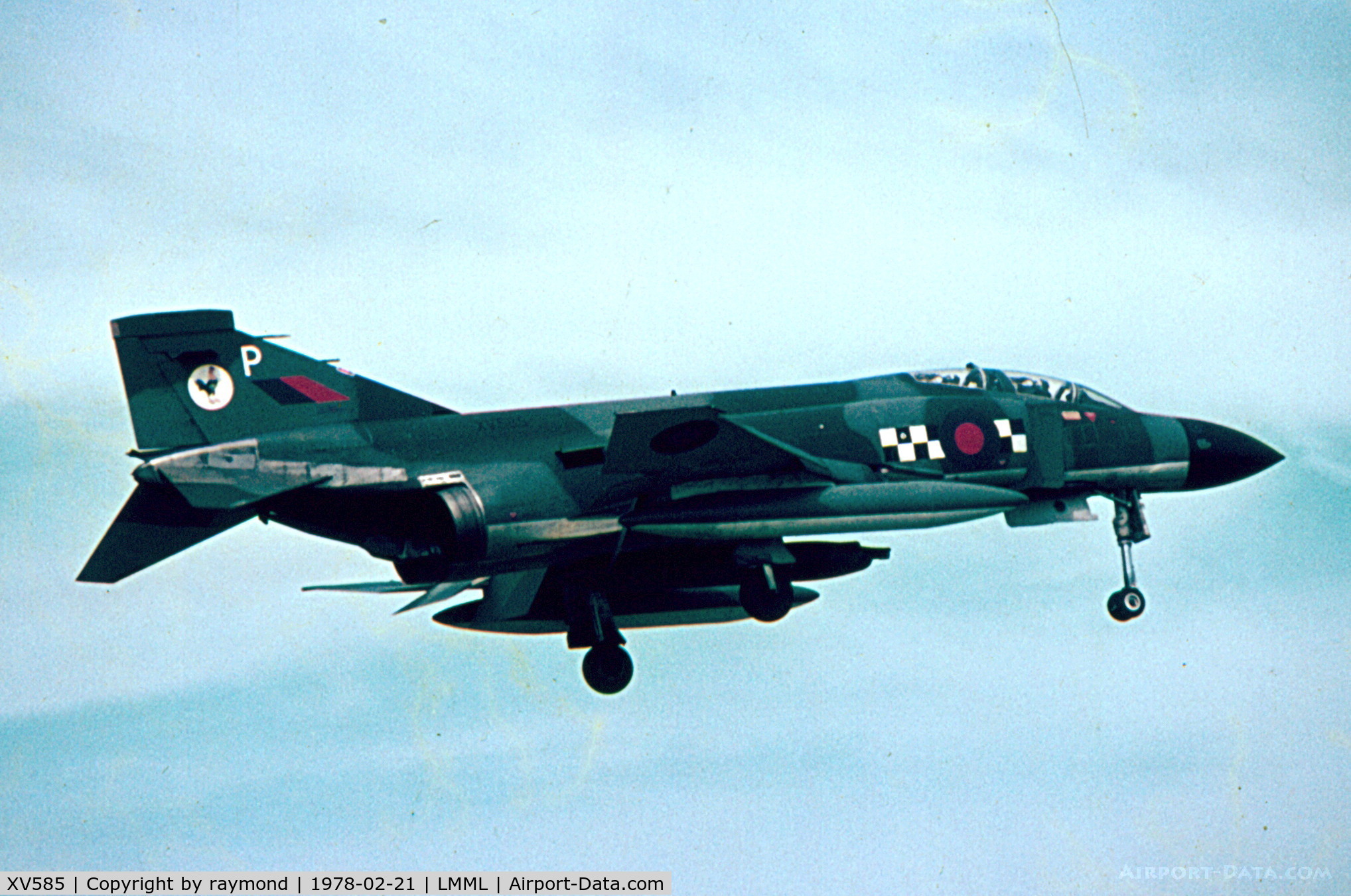 XV585, 1969 McDonnell Douglas Phantom FG1 C/N 3302/9339, Phantom XV585/P 43Sqd RAF