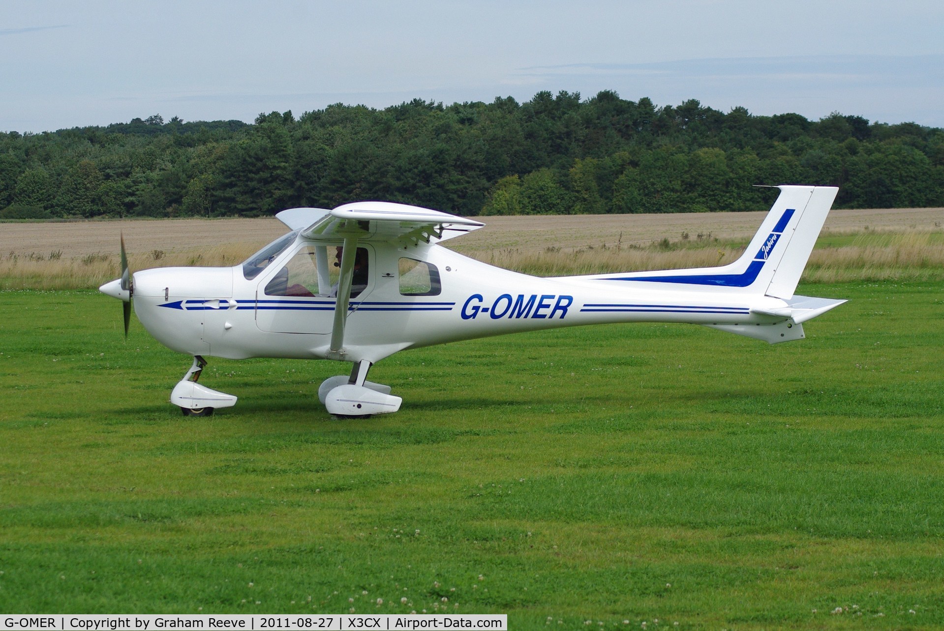 G-OMER, 2002 Jabiru UL-450 C/N PFA 274A-13823, Just arrived at Northrepps.