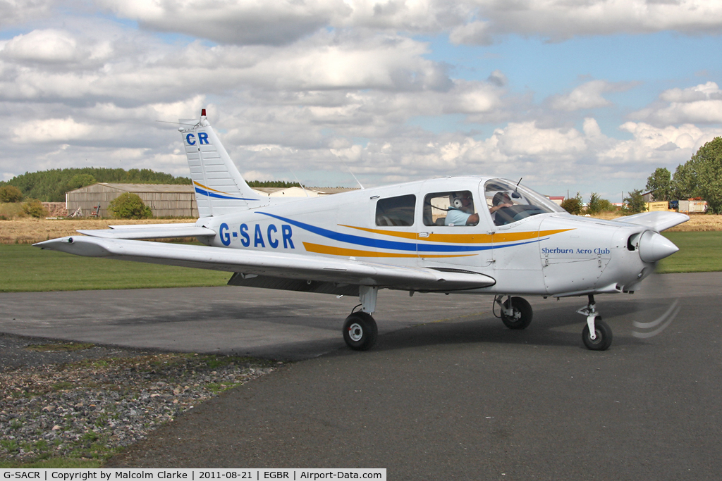 G-SACR, 1988 Piper PA-28-161 Cadet C/N 2841046, Piper PA-28-161 at Breighton Airfield's Summer Fly-In, August 2011.