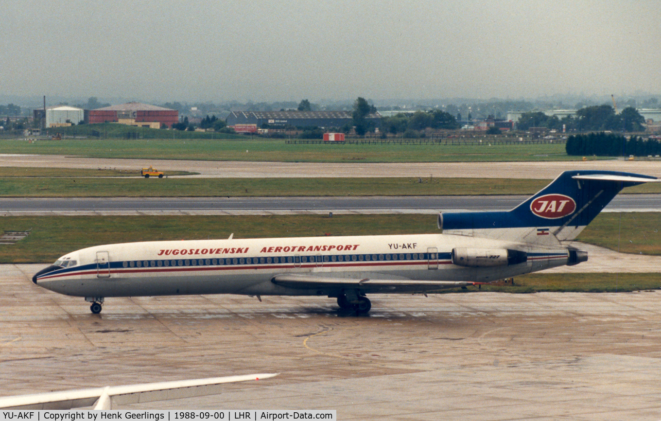 YU-AKF, 1974 Boeing 727-2H9 C/N 21038, JAT