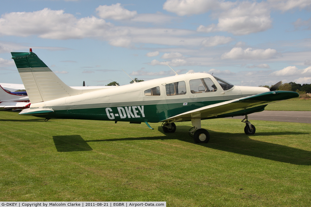 G-DKEY, 1977 Piper PA-28-161 C/N 28-7716084, Piper PA-28-161 Cherokee Warrior II at Breighton Airfield's Summer Fly-In, August 2011.