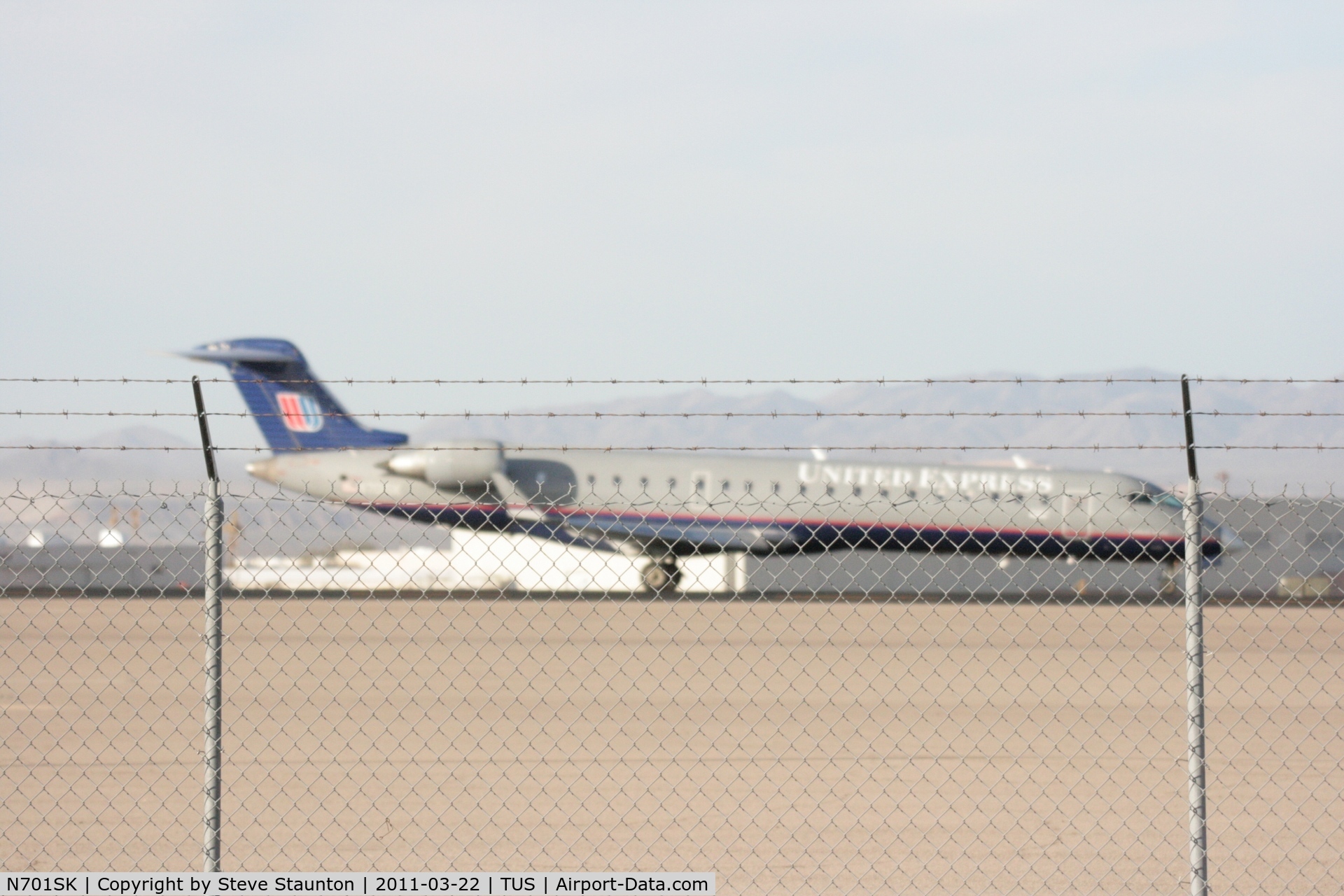 N701SK, 2004 Bombardier CRJ-700 (CL-600-2C10) Regional Jet C/N 10133, Taken at Tucson International Airport, in March 2011 whilst on an Aeroprint Aviation tour