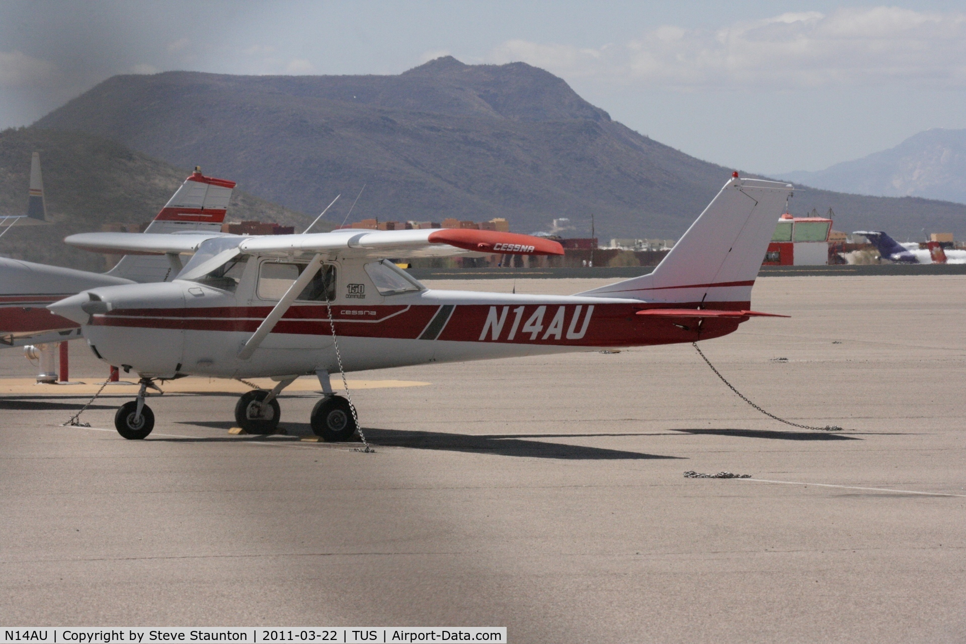 N14AU, 1967 Cessna 150G C/N 15064814, Taken at Tucson International Airport, in March 2011 whilst on an Aeroprint Aviation tour
