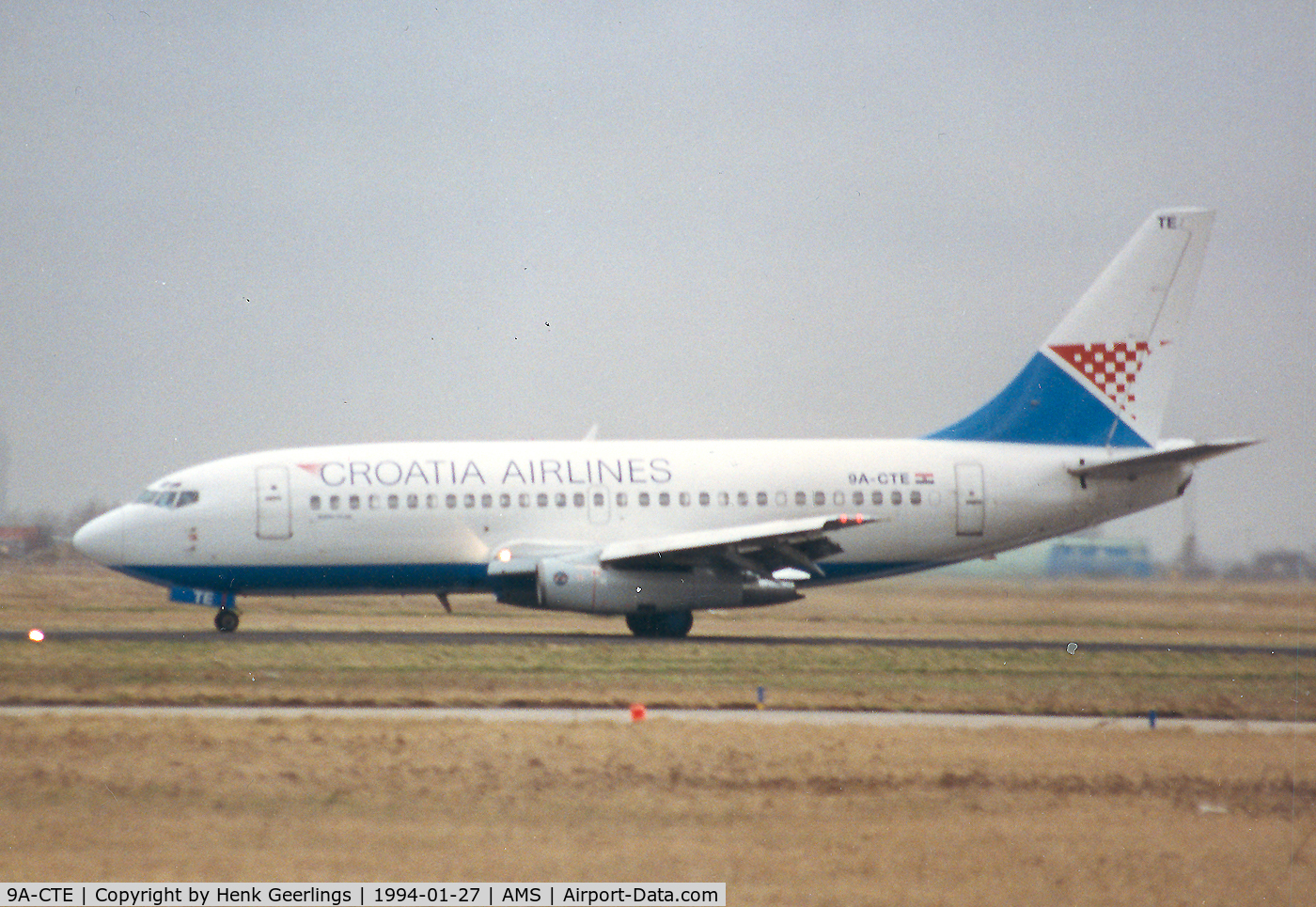 9A-CTE, 1982 Boeing 737-230 C/N 22634, Croatia Airlines