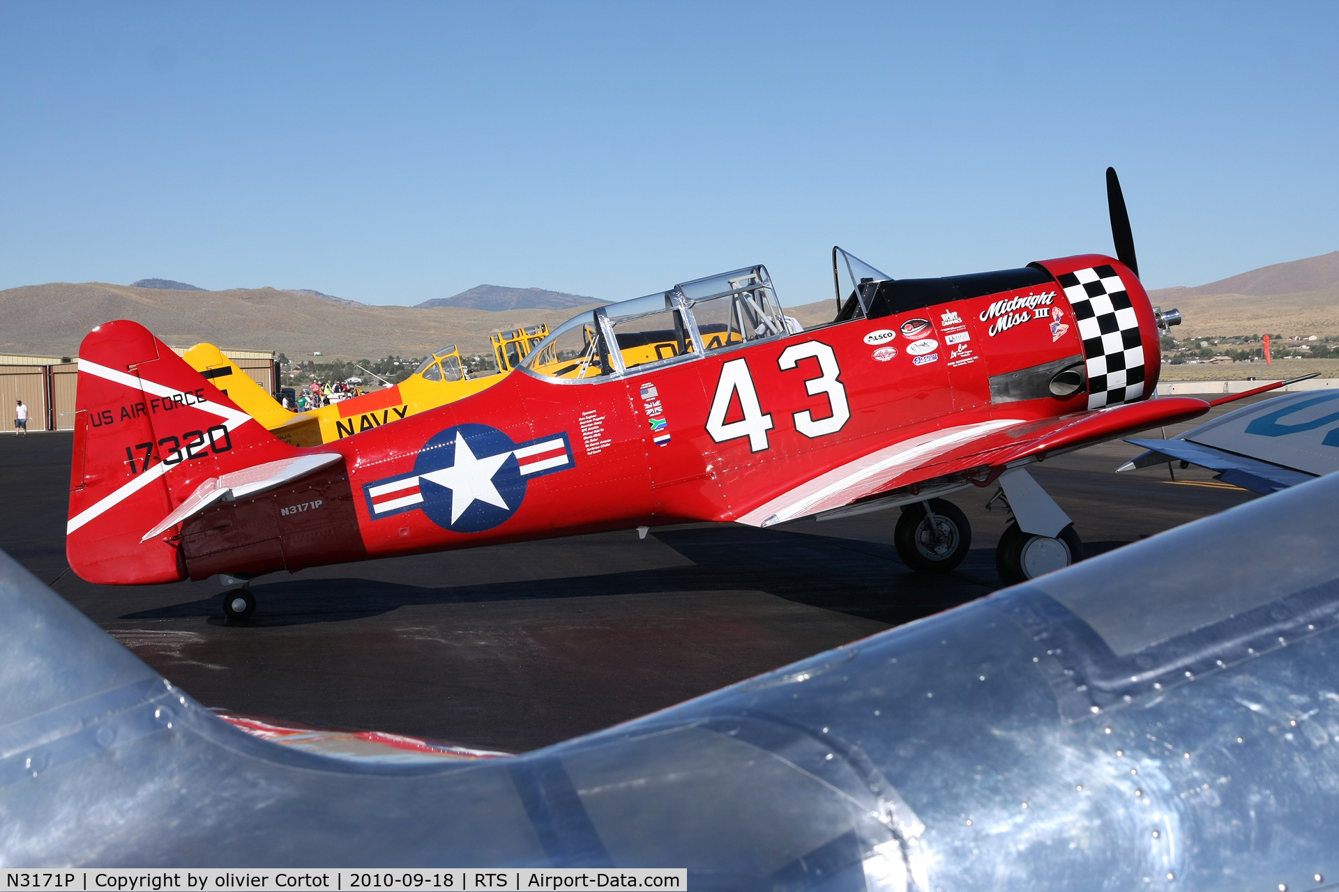 N3171P, 1941 North American AT-6 C/N 7320, Ready for another race, Reno 2010