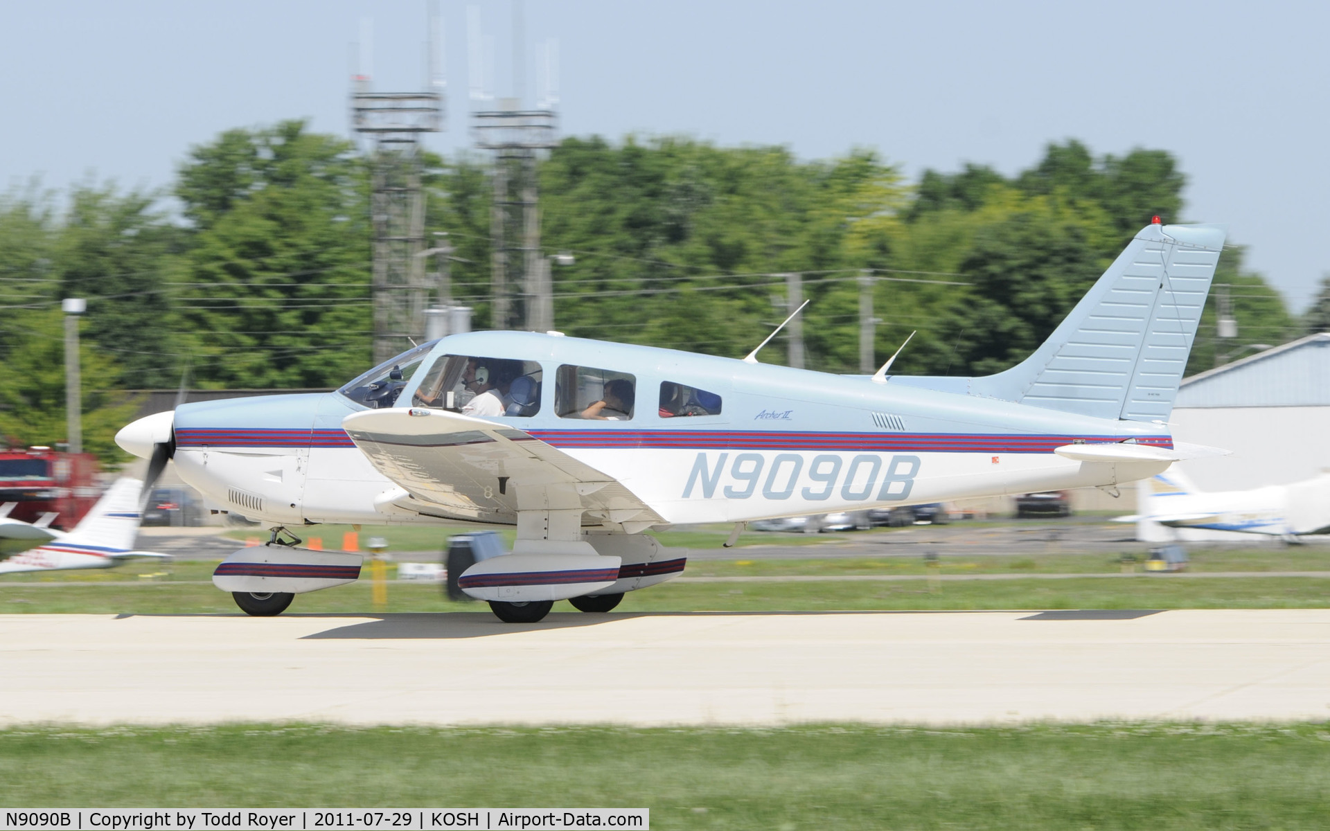 N9090B, 1986 Piper PA-28-181 C/N 2890003, AIRVENTURE 2011