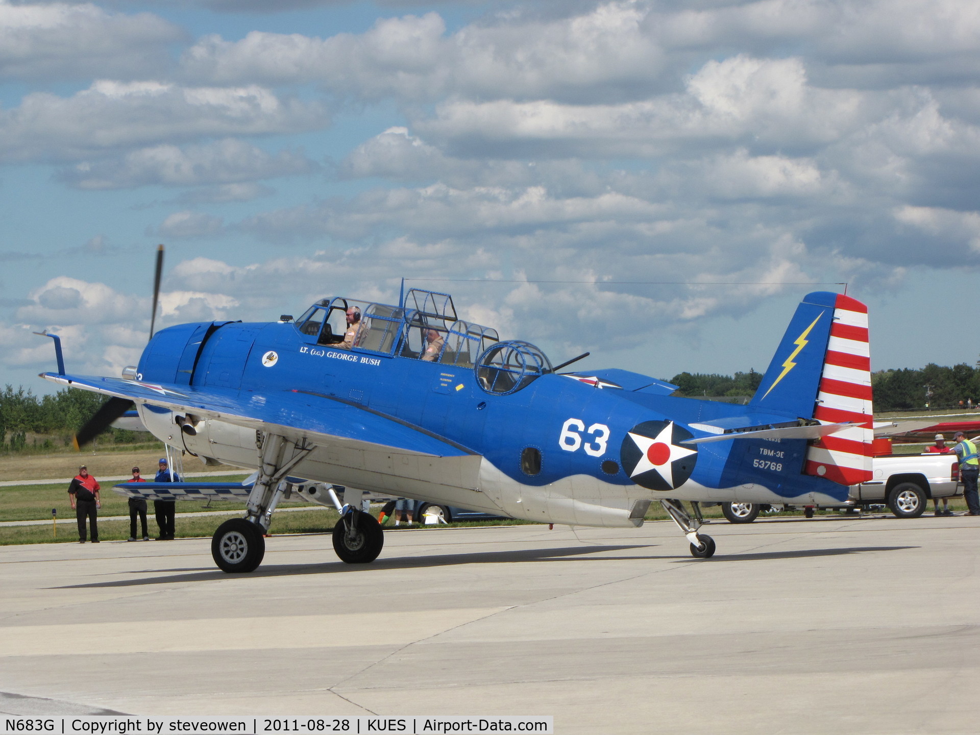 N683G, 1943 Grumman TBM-3E Avenger C/N 53768, Wings over Waukesha Airshow 2011