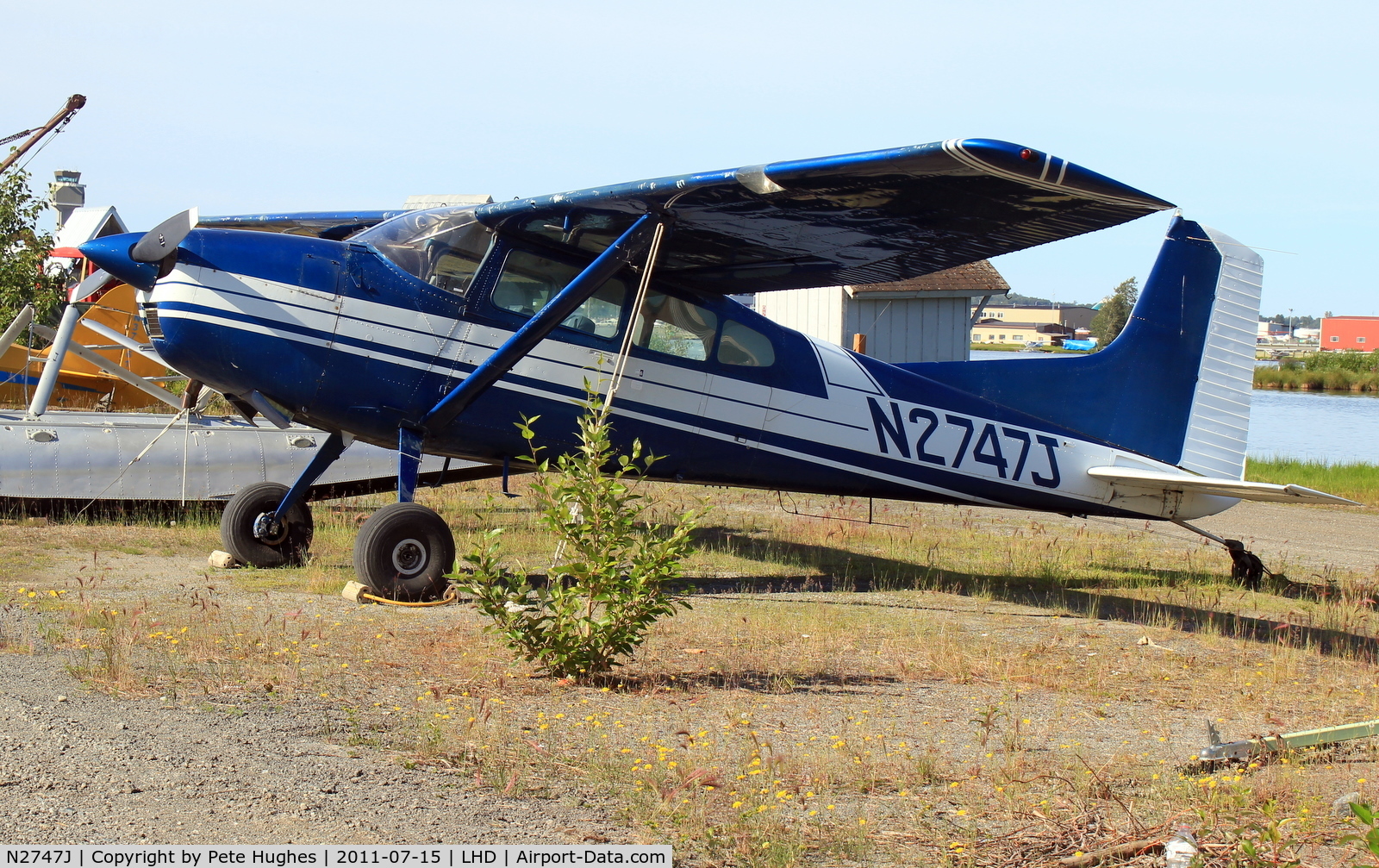 N2747J, 1969 Cessna A185E Skywagon 185 C/N 185-1497, N2747J Cessna 185 on wheels this time, Lake Hood Anchorage AK