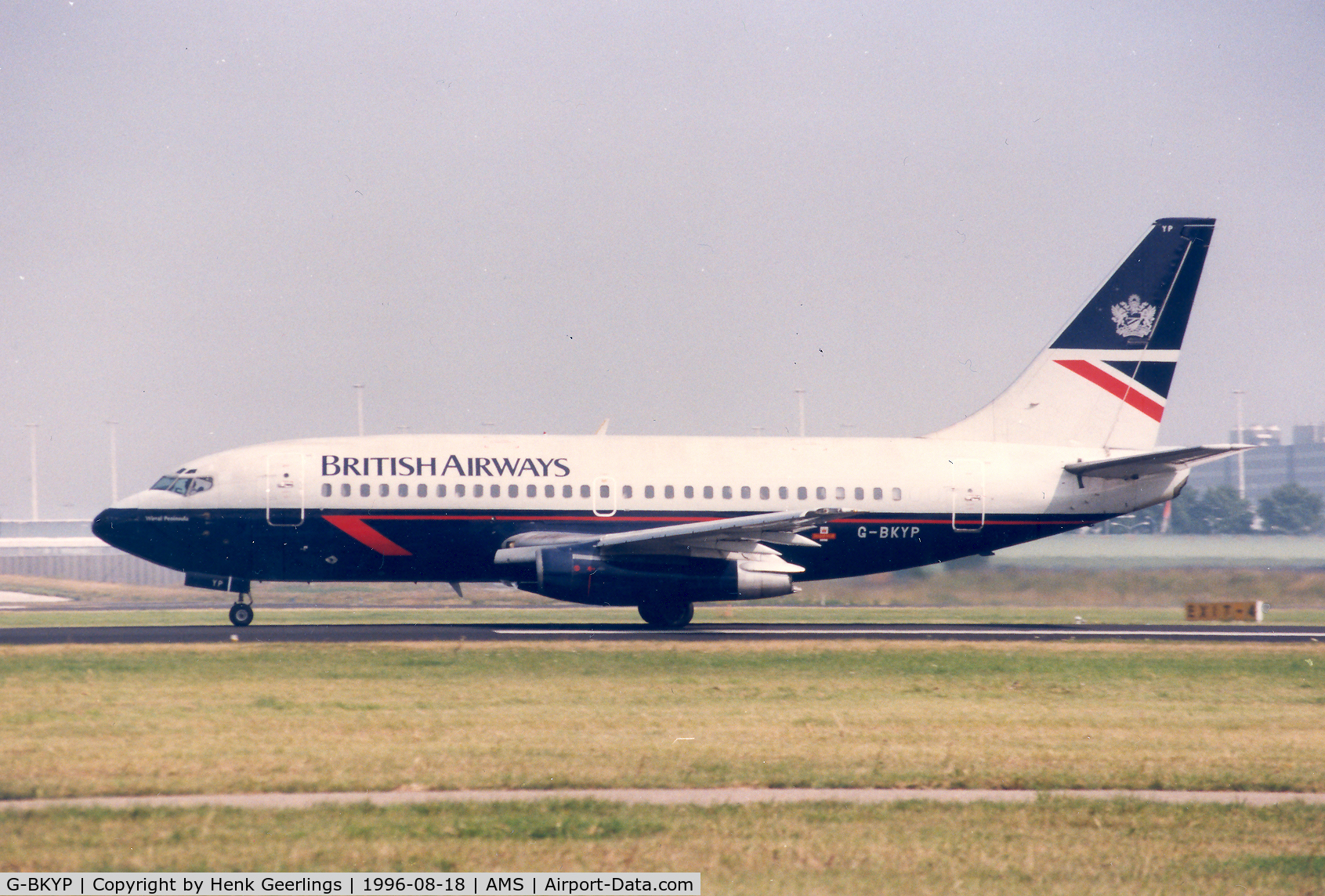 G-BKYP, 1985 Boeing 737-236 C/N 23226, British Airways
