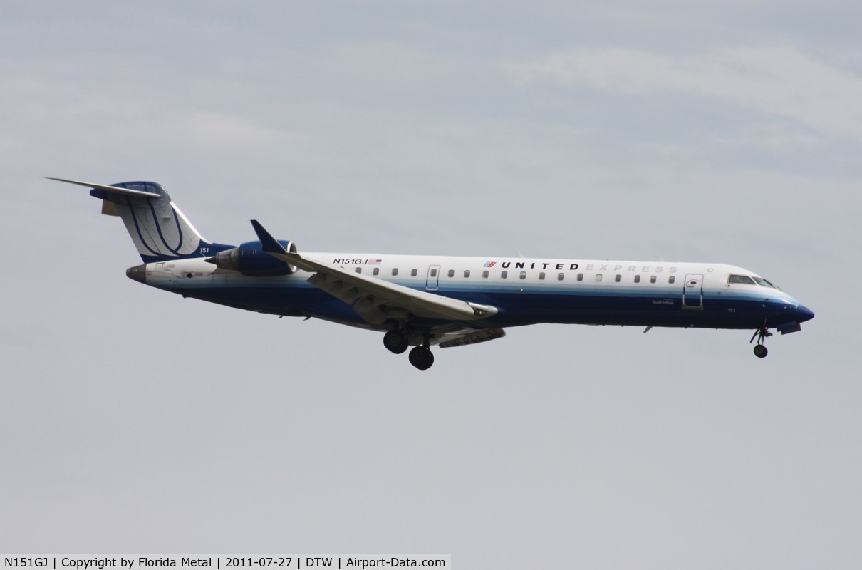 N151GJ, 2005 Bombardier CRJ-702 (CL-600-2C10) Regional Jet C/N 10216, Go Jet CRJ-700