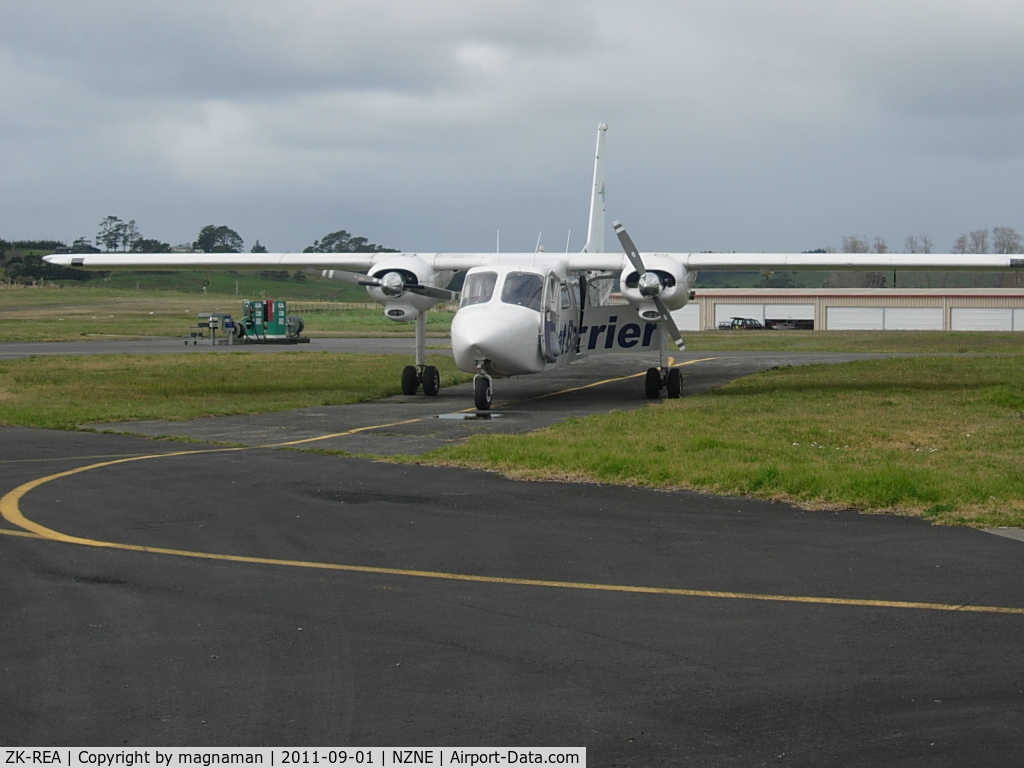 ZK-REA, Britten-Norman BN-2A-26 Islander C/N 43, Just arrived on apron.