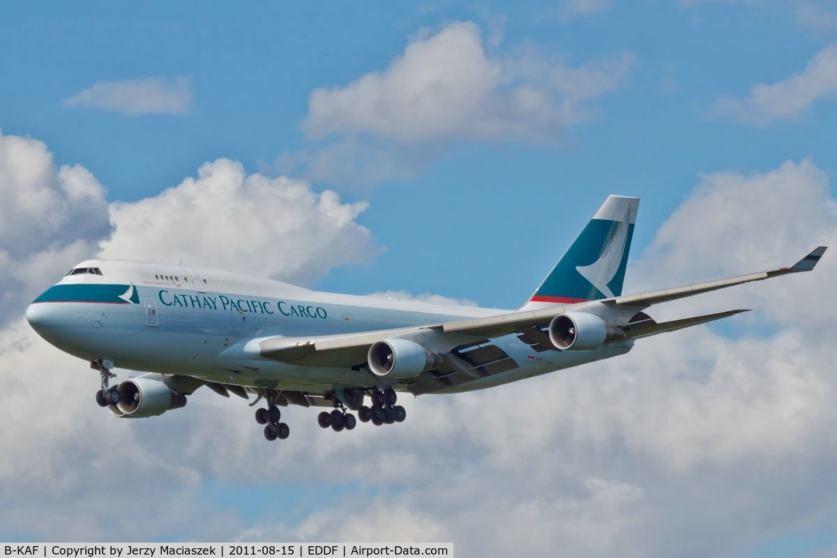 B-KAF, 1992 Boeing 747-412 C/N 26547, Boeing B747-412BCF