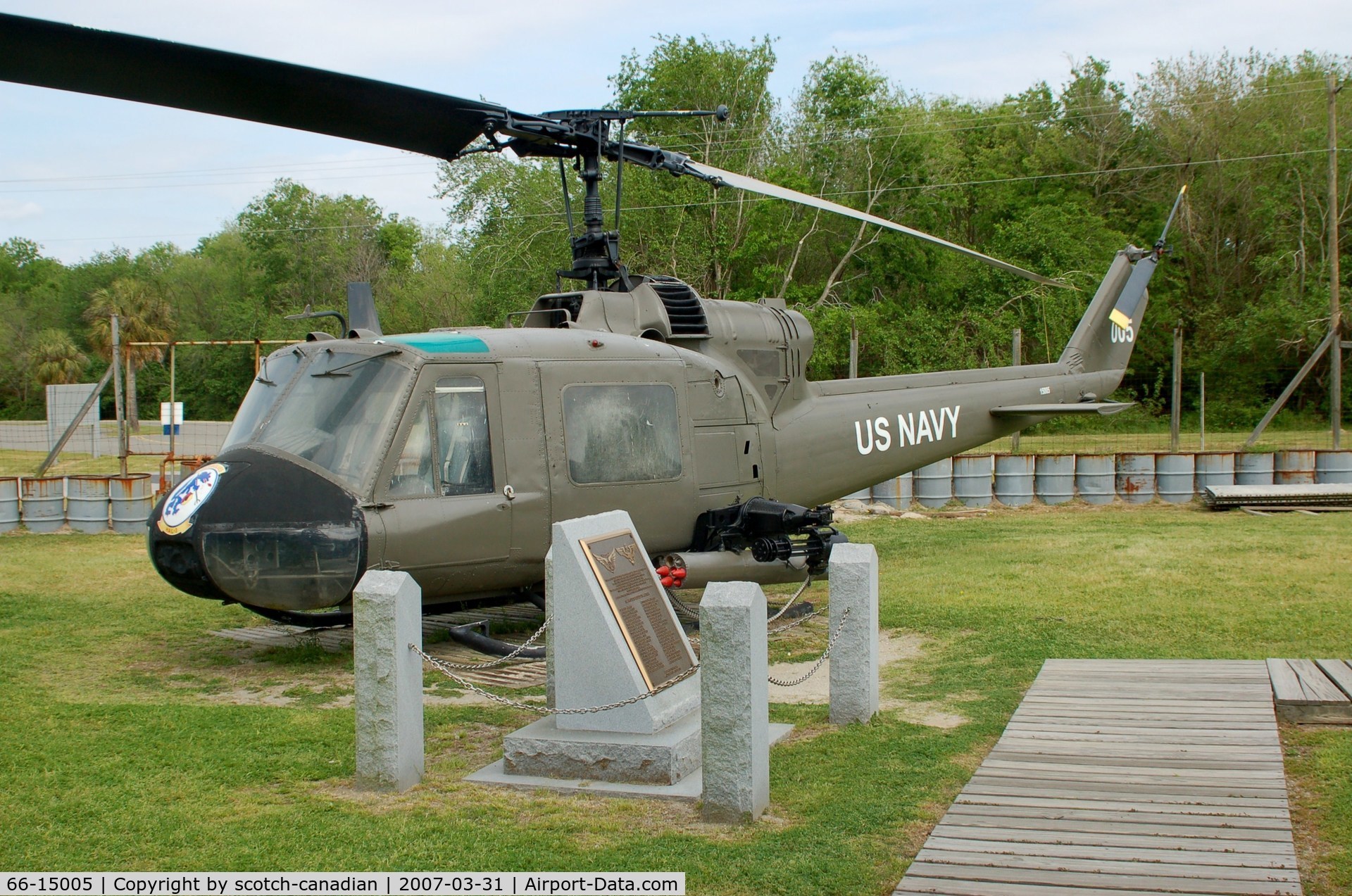66-15005, Bell UH-1M Iroquois C/N 1733, Bell UH-1 Huey at Patriots Point Naval & Maritime Museum, Mount Pleasant, SC