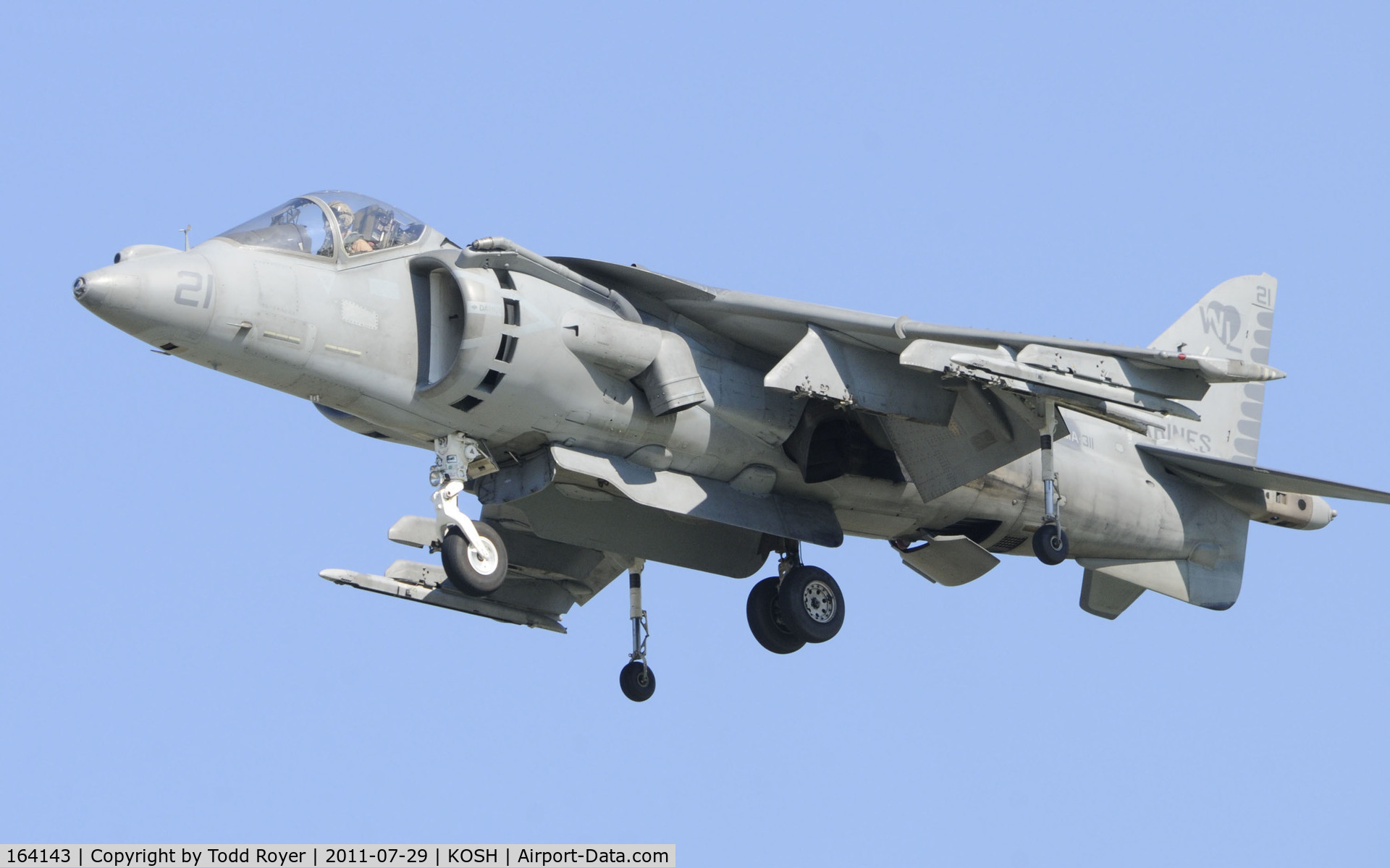 164143, McDonnell Douglas AV-8B Harrier II C/N 216, AIRVENTURE 2011