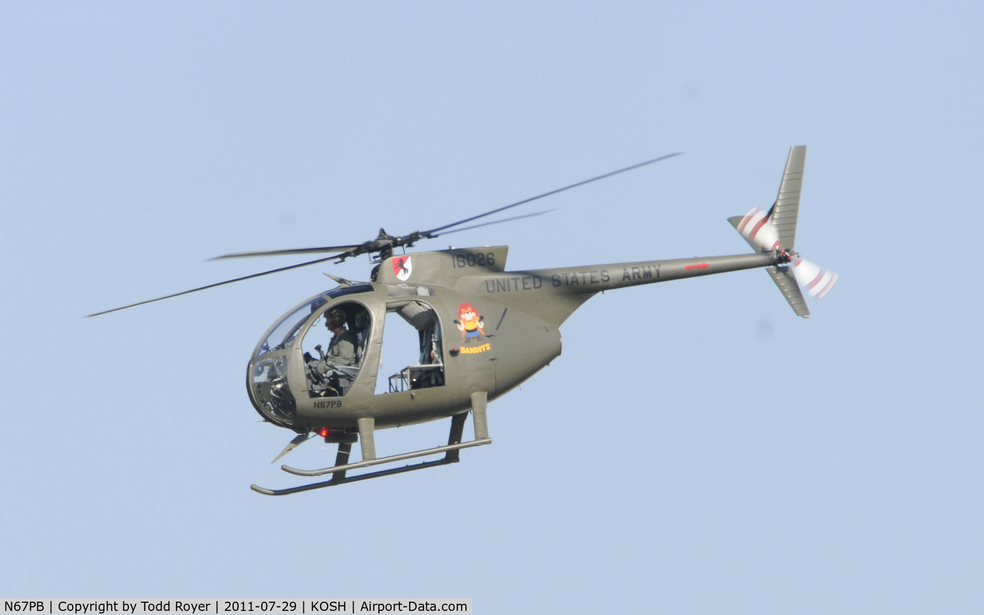 N67PB, 1968 Hughes OH-6A Cayuse C/N 480411, AIRVENTURE 2011