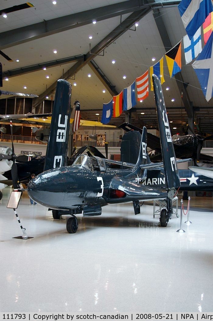 111793, McDonnell FH-1 Phantom I C/N 45, McDonnell FH-1 Phantom I at the National Naval Aviation Museum, Pansacola, FL