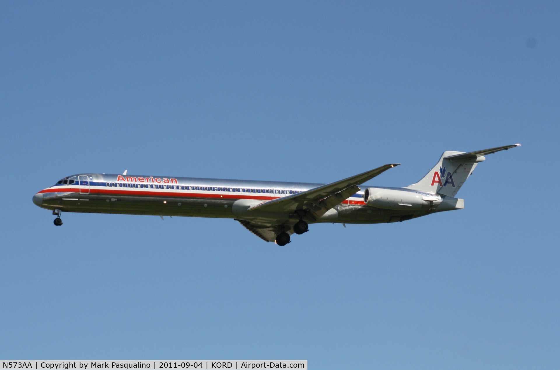 N573AA, 1991 McDonnell Douglas MD-82 (DC-9-82) C/N 53092, MD-82