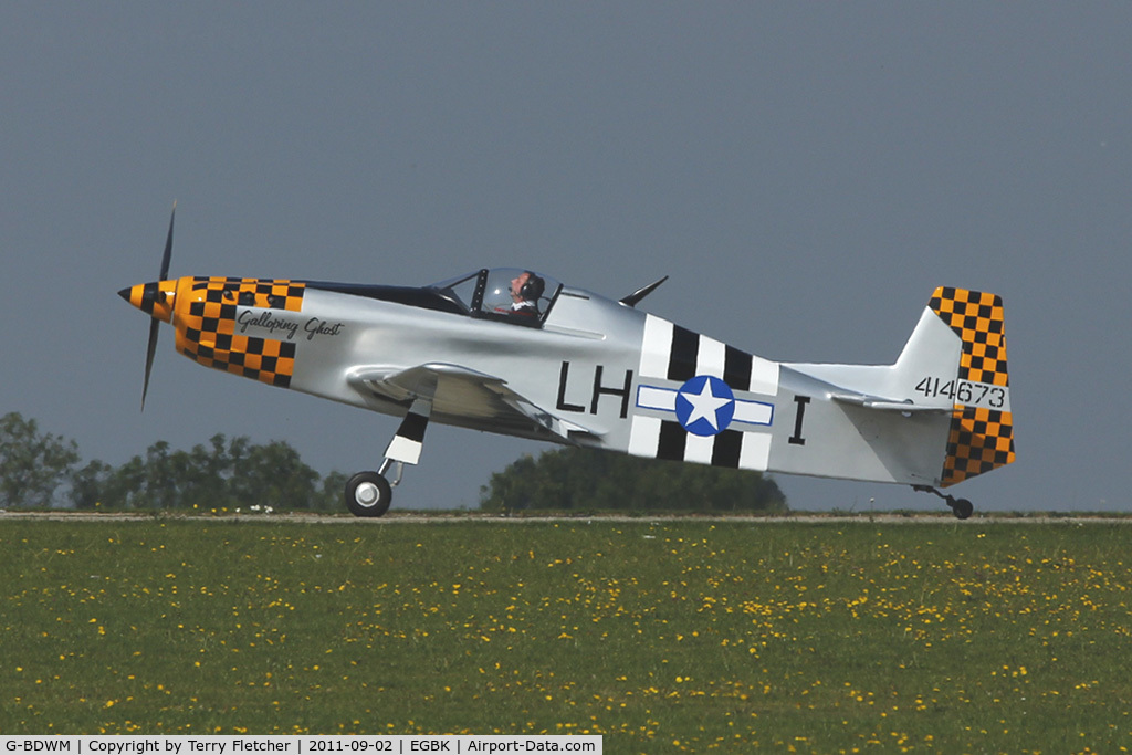 G-BDWM, 1990 Bonsall DB1 Mustang C/N PFA 073-10200, At 2011 LAA Rally