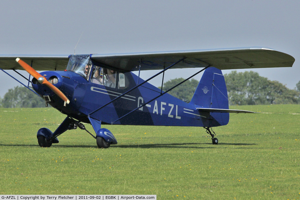 G-AFZL, 1939 Porterfield CP-50 Collegiate C/N 581, At 2011 LAA Rally